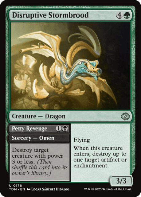 Disruptive Stormbrood // Petty Revenge (178) — Tarkir: Dragonstorm