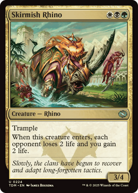 Skirmish Rhino (224) — Tarkir: Dragonstorm