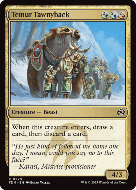 Temur Tawnyback (229) — Tarkir: Dragonstorm
