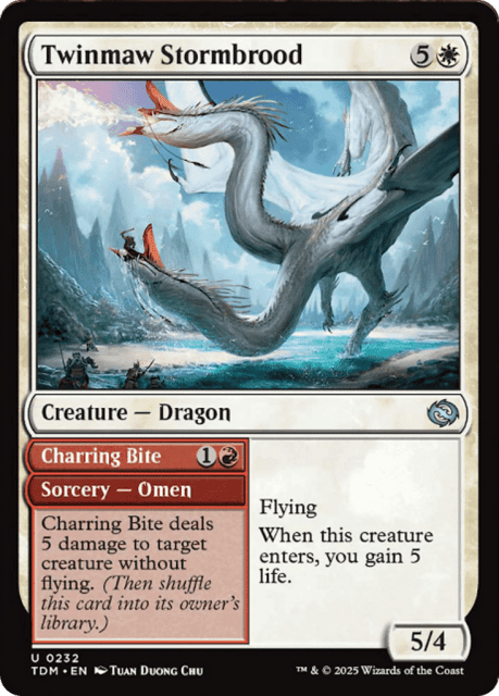 Twinmaw Stormbrood // Charring Bite (232) — Tarkir: Dragonstorm