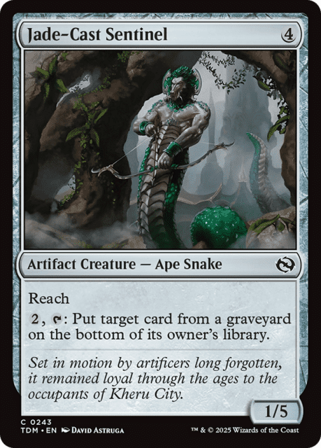 Jade-Cast Sentinel (243) — Tarkir: Dragonstorm
