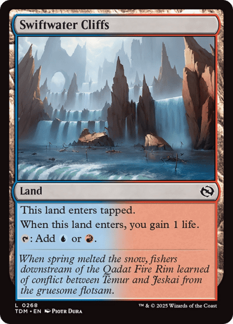 Swiftwater Cliffs (268) — Tarkir: Dragonstorm