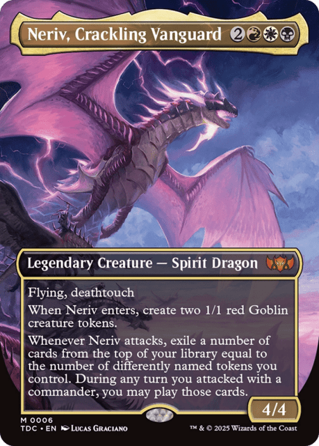 Neriv, Crackling Vanguard (6) — Tarkir: Dragonstorm Commander
