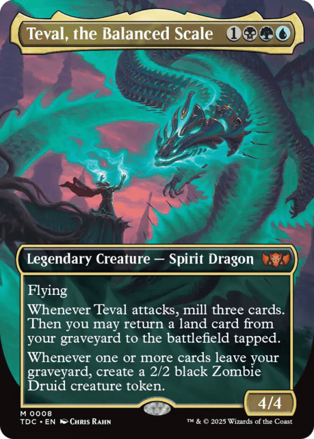 Teval, the Balanced Scale (8) — Tarkir: Dragonstorm Commander