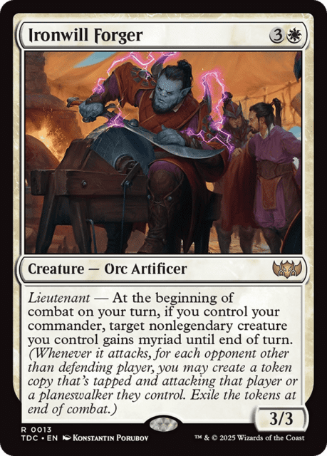 Ironwill Forger (13) — Tarkir: Dragonstorm Commander