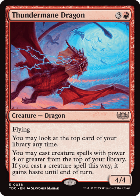 Thundermane Dragon (38) — Tarkir: Dragonstorm Commander