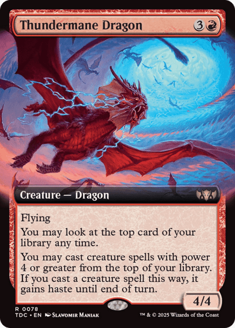 Thundermane Dragon (78) — Tarkir: Dragonstorm Commander