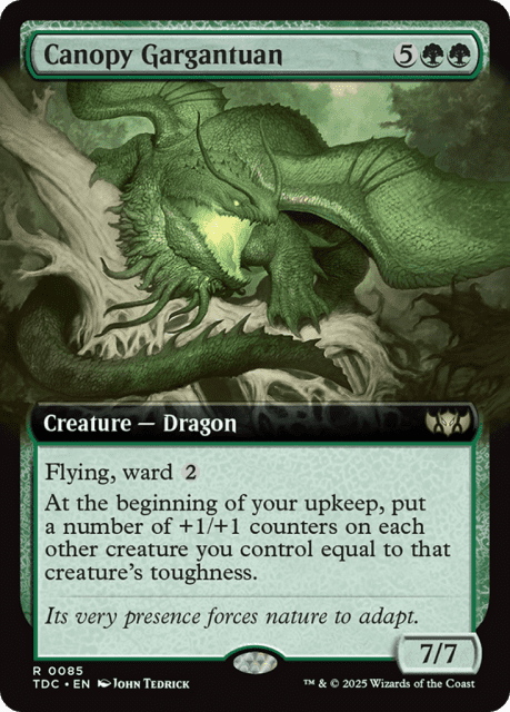 Canopy Gargantuan (85) — Tarkir: Dragonstorm Commander