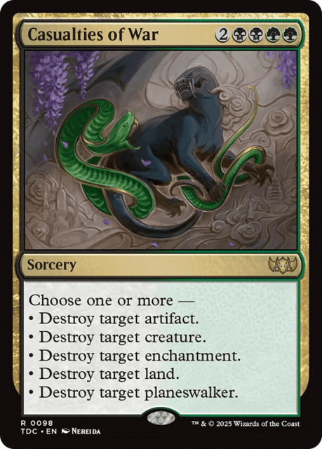 Casualties of War (98) — Tarkir: Dragonstorm Commander