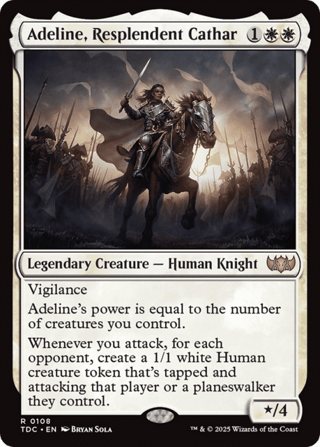 Adeline, Resplendent Cathar (108) — Tarkir: Dragonstorm Commander
