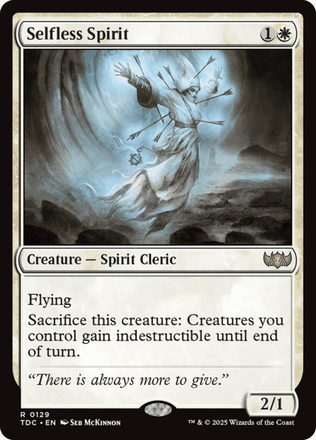 Selfless Spirit (129) — Tarkir: Dragonstorm Commander
