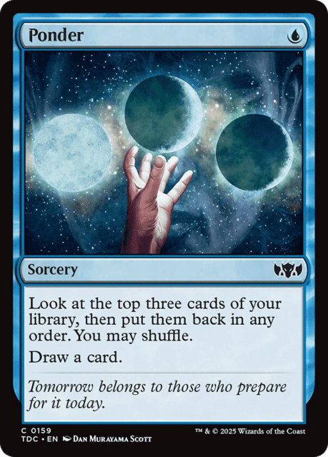 Ponder (159) — Tarkir: Dragonstorm Commander