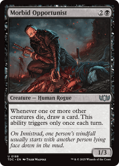 Morbid Opportunist (188) — Tarkir: Dragonstorm Commander