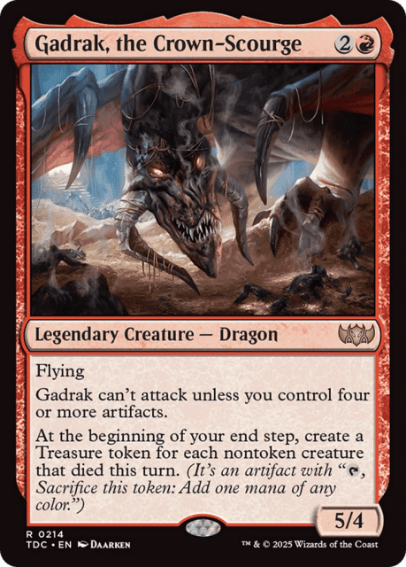 Gadrak, the Crown-Scourge (214) — Tarkir: Dragonstorm Commander
