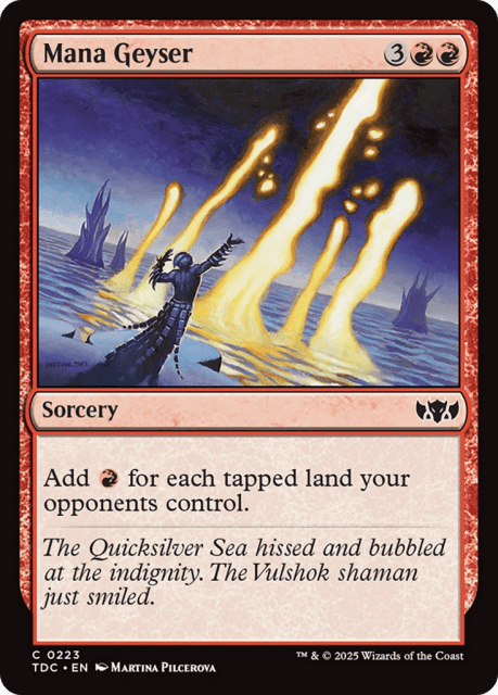 Mana Geyser (223) — Tarkir: Dragonstorm Commander