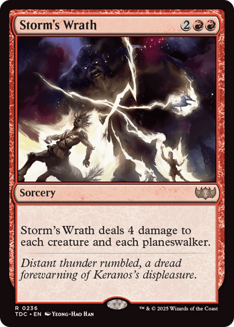 Storm's Wrath (236) — Tarkir: Dragonstorm Commander