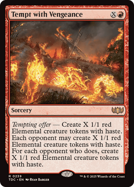 Tempt with Vengeance (239) — Tarkir: Dragonstorm Commander