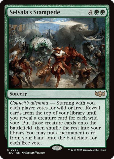 Selvala's Stampede (269) — Tarkir: Dragonstorm Commander