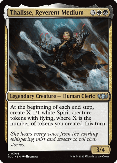 Thalisse, Reverent Medium (306) — Tarkir: Dragonstorm Commander