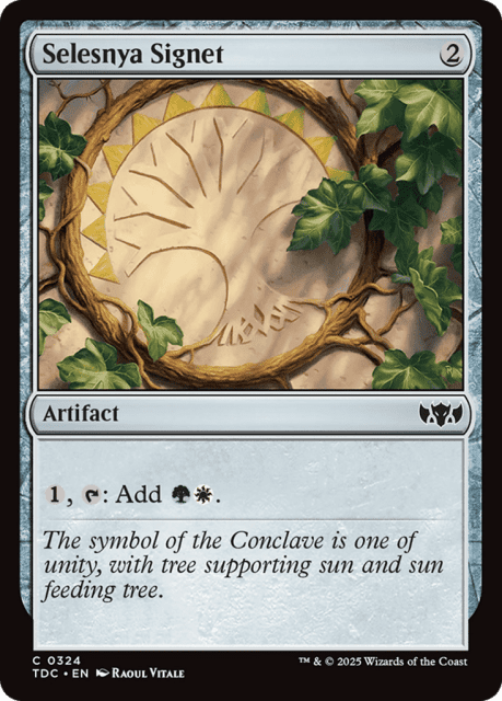 Selesnya Signet (324) — Tarkir: Dragonstorm Commander