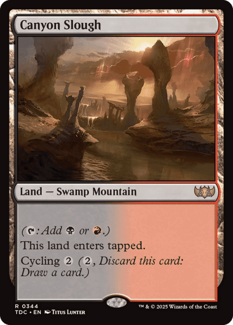 Canyon Slough (344) — Tarkir: Dragonstorm Commander