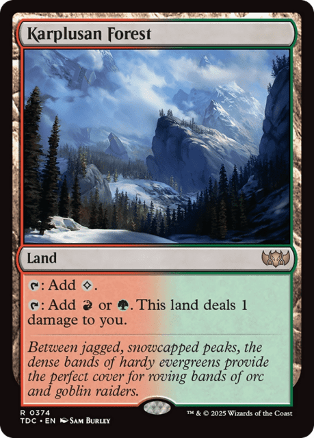 Karplusan Forest (374) — Tarkir: Dragonstorm Commander