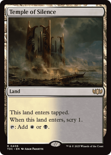 Temple of Silence (406) — Tarkir: Dragonstorm Commander