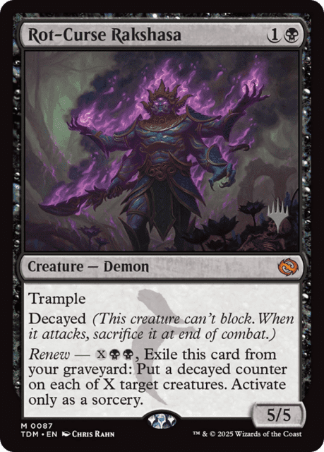 Rot-Curse Rakshasa (87) — Tarkir: Dragonstorm Promos