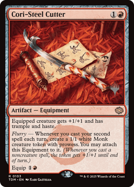 Cori-Steel Cutter (103) — Tarkir: Dragonstorm Promos