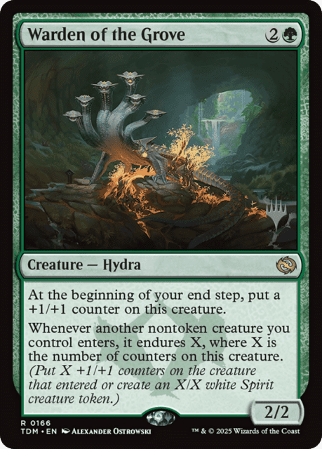 Warden of the Grove (166) — Tarkir: Dragonstorm Promos