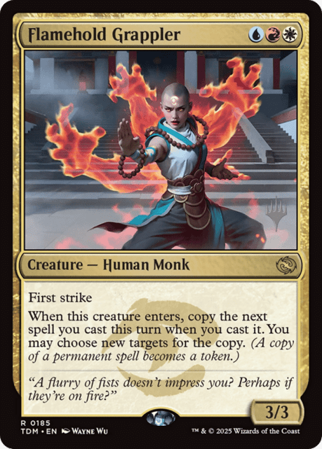 Flamehold Grappler (185) — Tarkir: Dragonstorm Promos