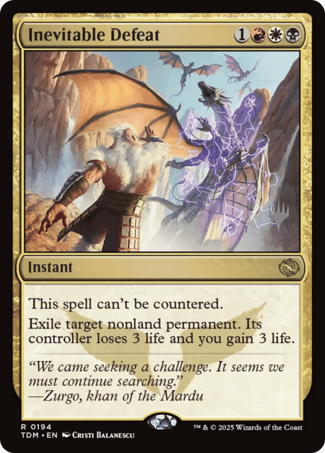 Inevitable Defeat (194) — Tarkir: Dragonstorm Promos