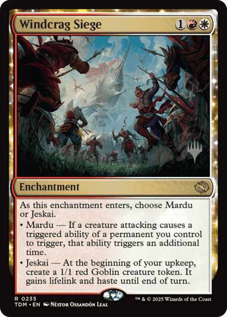 Windcrag Siege (235) — Tarkir: Dragonstorm Promos