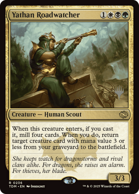 Yathan Roadwatcher (236) — Tarkir: Dragonstorm Promos