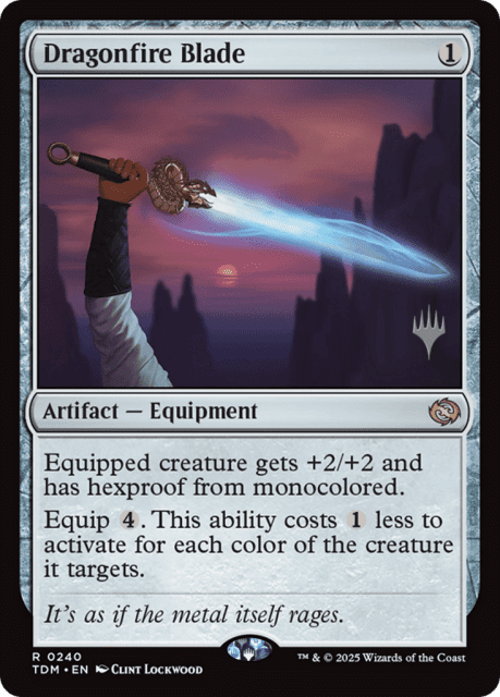 Dragonfire Blade (240) — Tarkir: Dragonstorm Promos