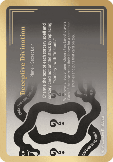Deceptive Divination (1) — Secret Lair Showcase Planes