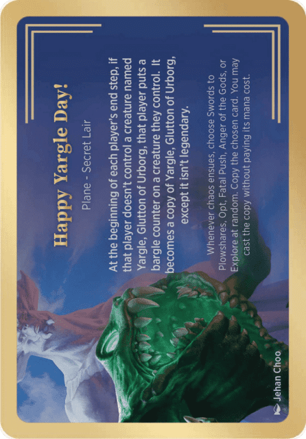 Happy Yargle Day! (4) — Secret Lair Showcase Planes