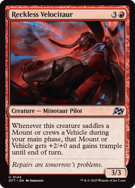Reckless Velocitaur (144) — Aetherdrift