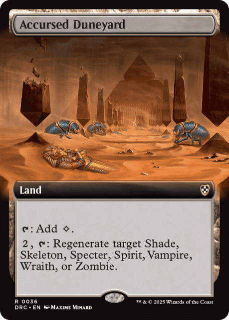 Accursed Duneyard (36) — Aetherdrift Commander