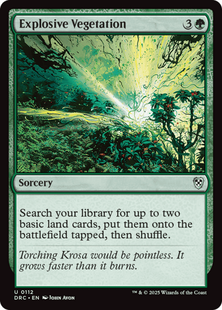 Explosive Vegetation (112) — Aetherdrift Commander