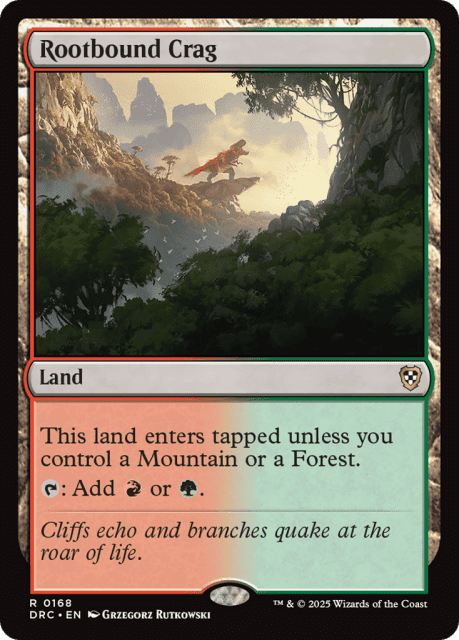 Rootbound Crag (168) — Aetherdrift Commander