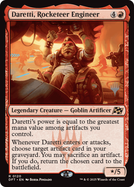 Daretti, Rocketeer Engineer (120) — Aetherdrift Promos
