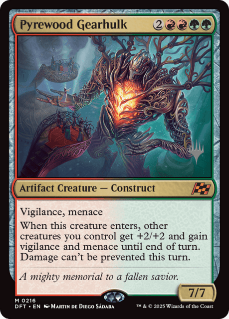 Pyrewood Gearhulk (216) — Aetherdrift Promos