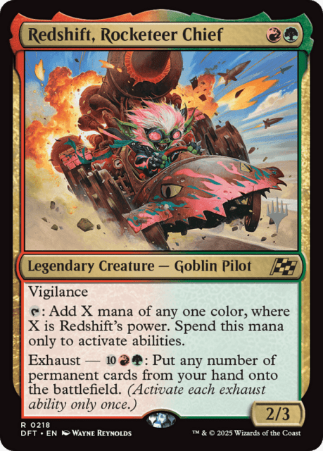 Redshift, Rocketeer Chief (218) — Aetherdrift Promos