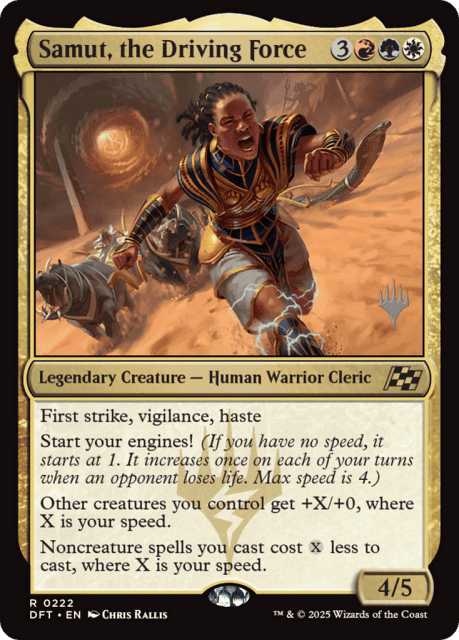 Samut, the Driving Force (222) — Aetherdrift Promos
