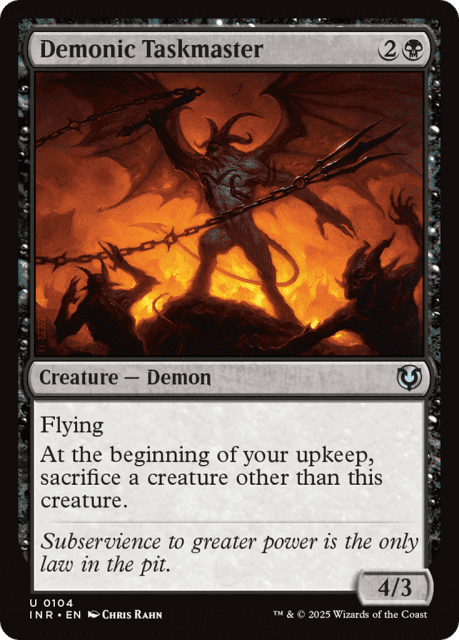 Demonic Taskmaster (104) — Innistrad Remastered