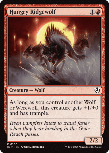 Hungry Ridgewolf (160) — Innistrad Remastered