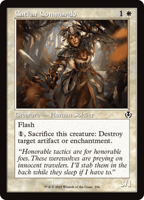 Cathar Commando (336) — Innistrad Remastered