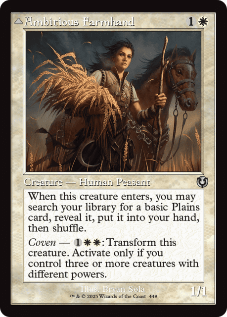 Ambitious Farmhand // Seasoned Cathar (448) — Innistrad Remastered