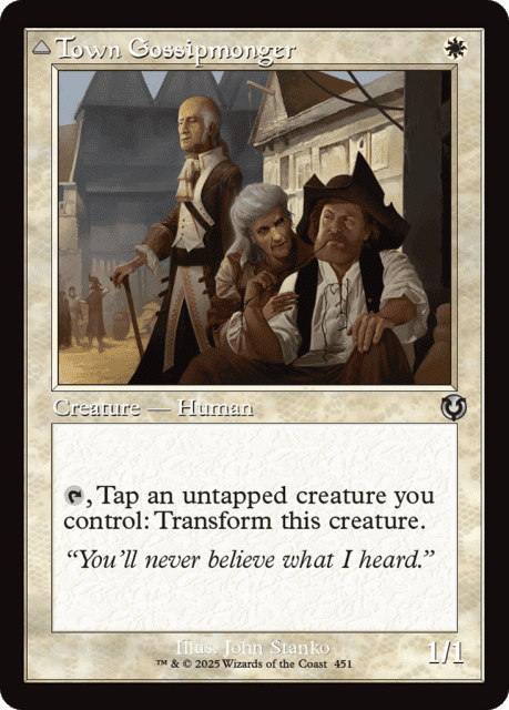 Town Gossipmonger // Incited Rabble (451) — Innistrad Remastered